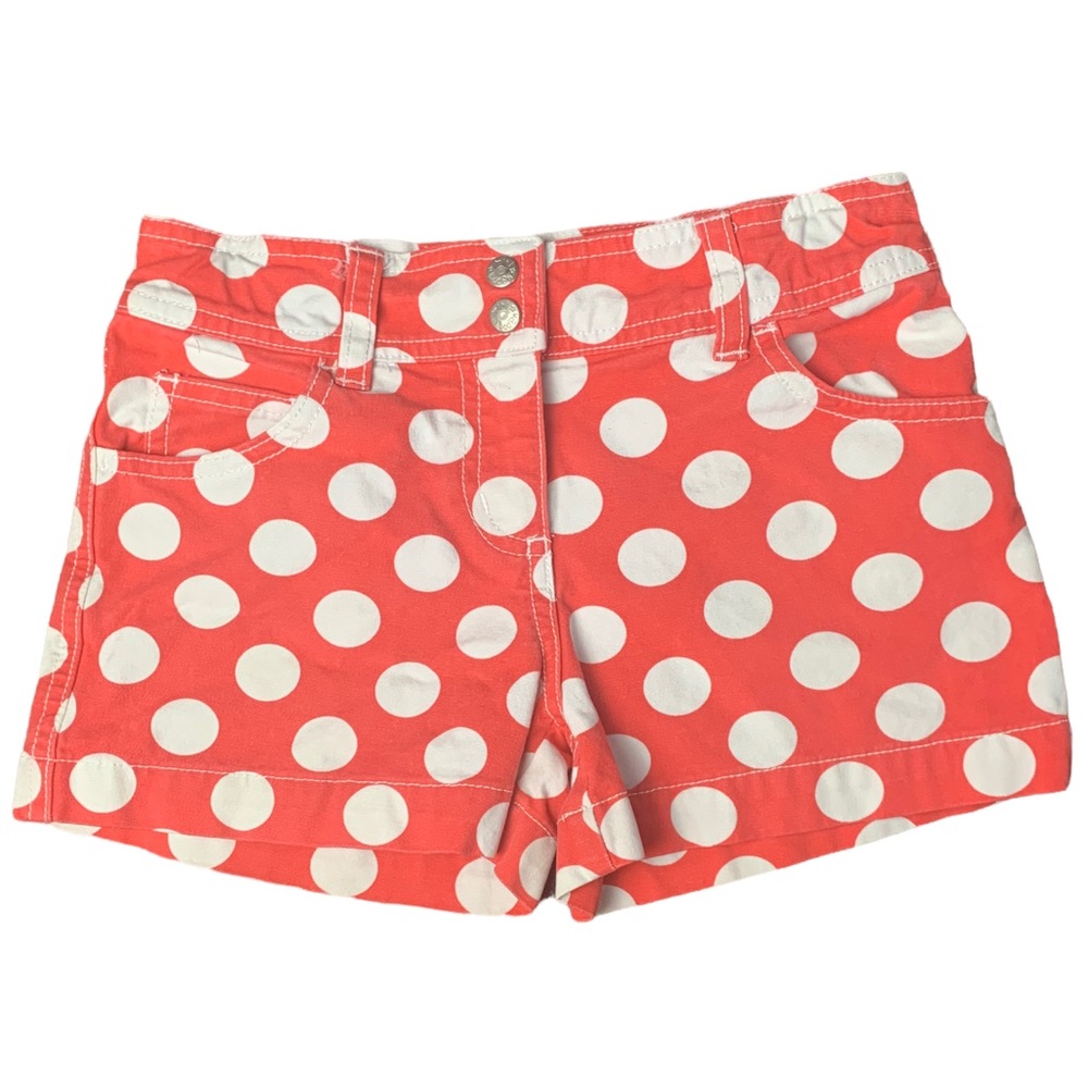 MINI BODEN Sweet Polka Dot Heart Pocket Shorts size 7-8 yrs